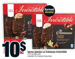 Super C barres glacées La Crémeuse Irrésistible | Irrésistible The Creamiest frozen treats offer