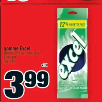 Super C gomme Excel | Excel gum offer