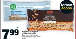 Super C arachides de Virginie grillées Irrésistible | Irrésistible dry roasted Virginia peanuts offer