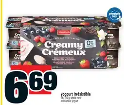 Super C Yogourt Irrésistible | Irrésistible Yogurt offer