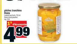 Super C pêches tranchées Diana | Diana sliced peaches offer