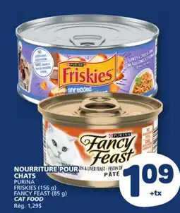Marché Bonichoix PURINA FRISKIES (156 g) FANCY FEAST (85 g) CAT FOOD offer