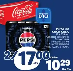 Marché Bonichoix PEPSI OR COCA-COLA offer