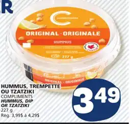 Marché Bonichoix COMPLIMENTS HUMMUS, DIP OR TZATZIKI offer