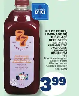 Marché Bonichoix HERITAGE 77 REFRIGERATED FRUIT JUICE, LEMONADE OR ICED TEA offer