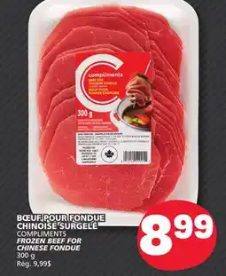 Marché Bonichoix COMPLIMENTS FROZEN BEEF FOR CHINESE FONDUE offer