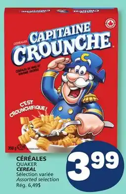 Marché Bonichoix QUAKER CEREAL offer