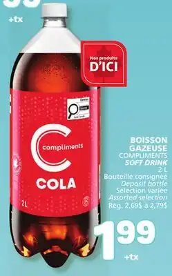 Marché Bonichoix COMPLIMENTS SOFT DRINK offer