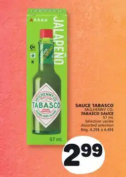 Marché Bonichoix McILHENNY CO. TABASCO SAUCE offer