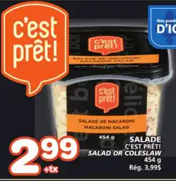 Marches Tradition C'EST PRÊT! SALAD OR COLESLAW offer