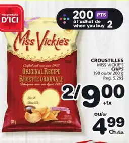 Marches Tradition MISS VICKIE'S CHIPS offer