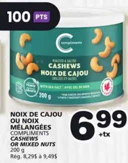 Marches Tradition COMPLIMENTS CASHEWS OR MIXED NUTS offer