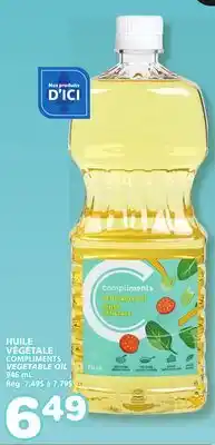 Marches Tradition COMPLIMENTS VEGETABLE OIL offer