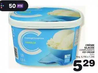 Marches Tradition COMPLIMENTS ICE CREAM offer