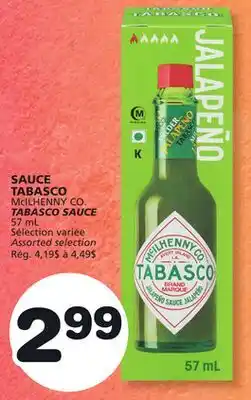 Marches Tradition McILHENNY CO. TABASCO SAUCE offer