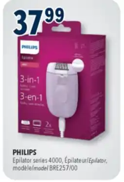 Familiprix PHILIPS, Epilator series 4000, Epilator, model BRE257/00 offer