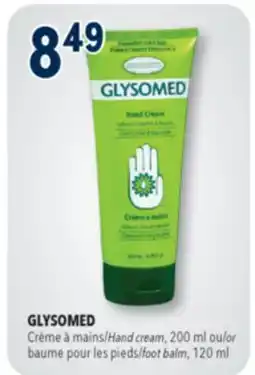 Familiprix GLYSOMED Hand cream, 200ml or foot balm, 120ml offer