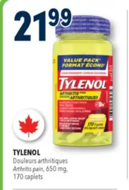 Familiprix TYLENOL Arthritis pain, 650mg, 170caplets offer