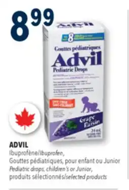 Familiprix ADVIL, Ibuprofen, Pediatric drops, children's or junior, selected products offer