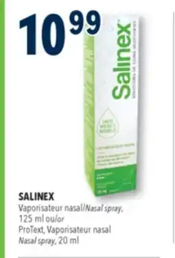 Familiprix SALINEX Vaporisateur nasal 125ml or ProText, Vaporisateur nasal Nasal spray, 20ml offer