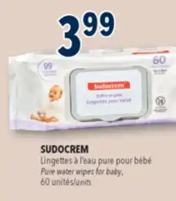Familiprix SUDOCREM Pure water wipes for baby, 60 units offer