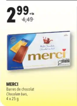Familiprix MERCI, Chocolate bars offer
