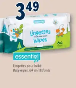 Familiprix ESSENTIEL, Baby wipes, 64 units offer