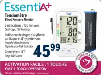 Familiprix Physio Logic Essentia+ blood pressure monitor offer