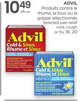 Proxim ADVIL Selected pain relief cold, cough or flu offer