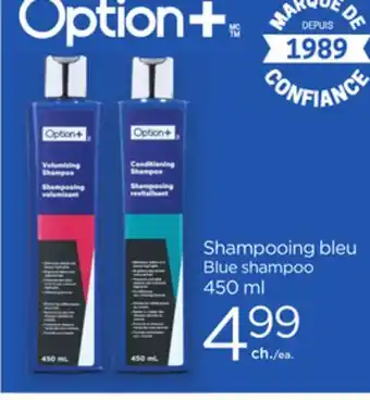 Proxim OPTION+ Blue shampoo offer