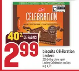 Marché Adonis BISCUITS CÉLÉBRATION LECLERC | LECLERC CELEBRATION COOKIES offer