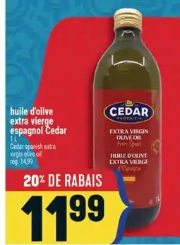 Marché Adonis HUILE D'OLIVE EXTRA VIERGE ESPAGNOL CEDAR | CEDAR SPANISH EXTRA VIRGIN OLIVE OIL offer