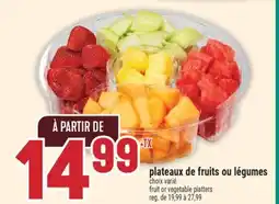 Marché Adonis Plateaux de Fruits ou Légumes | Fruit or Vegetable Platters offer