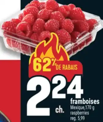 Marché Adonis FRAMBOISES | RASPBERRIES offer