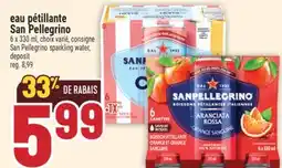Marché Adonis Eau Pétillante San Pellegrino | San Pellegrino Sparkling Water offer