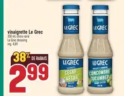 Marché Adonis Vinaigrette Le Grec | Le Grec dressing offer