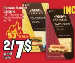 Marché Adonis FROMAGE TRANCHÉ CASTELLO | CASTELLO SLICED CHEESE offer