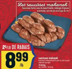 Marché Adonis SAUCISSES MAKANEK | MAKANEK SAUSAGES offer