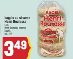 Marché Adonis BAGELS AU SÉSAME HENRI BOURASSA | HENRI BOURASSA SESAME BAGELS offer