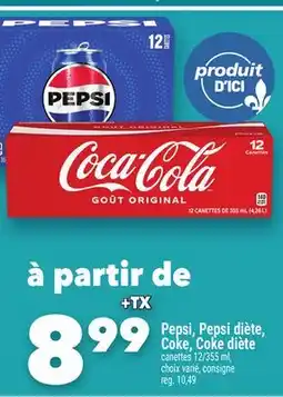 Marche Ami PEPSI, PEPSI DIÈTE, COKE, COKE DIÈTE offer