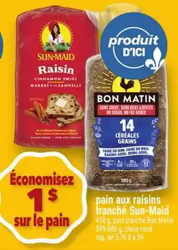 Marche Ami PAIN AUX RAISINS TRANCHÉ SUN-MAID offer