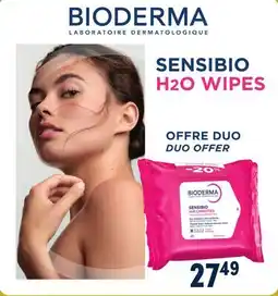 Familiprix BIODERMA, Duo Sensibio H2O, Makeup remover wipes, 2 x 25 units offer