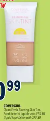 Familiprix COVERGIRL, Clean Fresh Blurring Skin Tint, Liquid foundation with SPF 30 offer