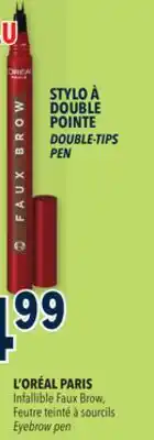 Familiprix L'ORÉAL PARIS, Infallible Faux Brow, Tinted eyebrow pen offer