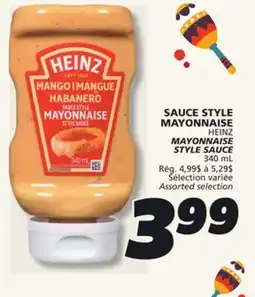 IGA HEINZ MAYONNAISE STYLE SAUCE offer