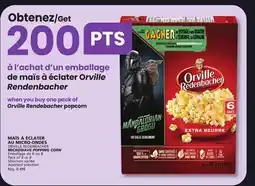IGA ORVILLE REDENBACHER MICROWAVE POPPING CORN offer