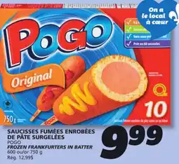 IGA POGO FROZEN FRANKFURTERS IN BATTER offer