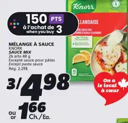 IGA KNORR SAUCE MIX offer