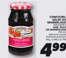 IGA SMUCKER'S JAM, JELLY OR MARMALADE offer