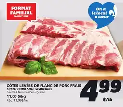 IGA FRESH PORK SIDE SPARERIBS offer